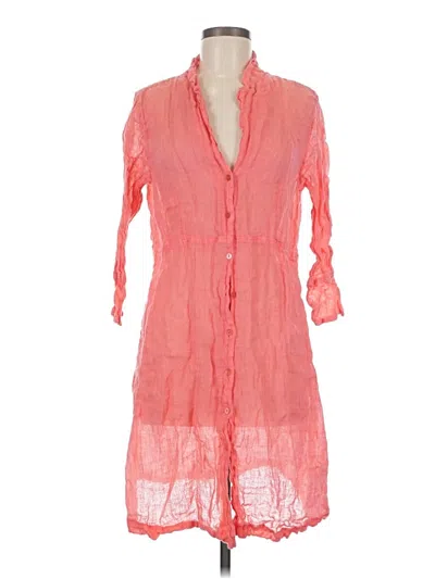 Pre-owned Eileen Fisher Cardigan Sweater In Pink