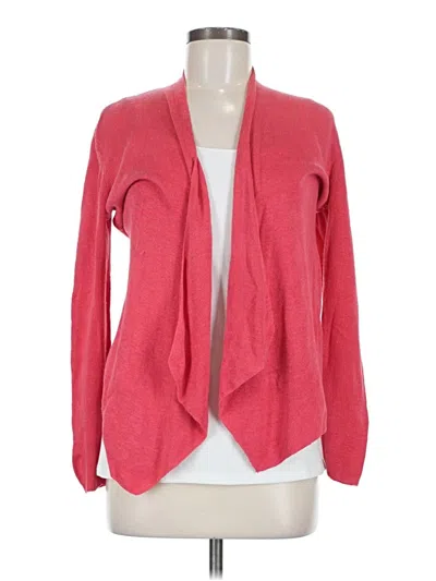 Pre-owned Eileen Fisher Cardigan Sweater In Pink