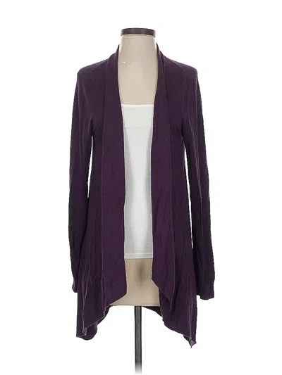 Pre-owned Eileen Fisher Cardigan Sweater In Purple