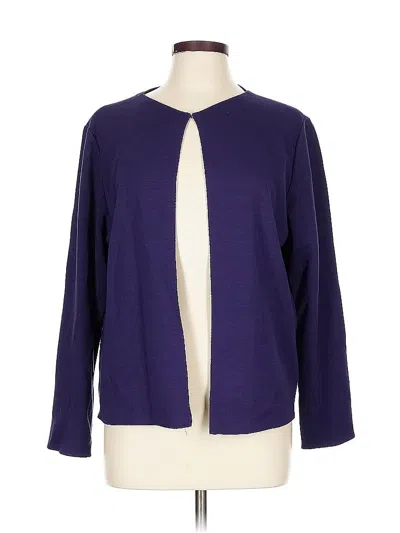 Pre-owned Eileen Fisher Cardigan Sweater In Purple