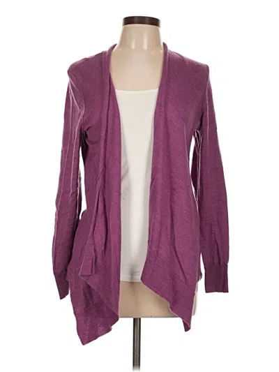 Pre-owned Eileen Fisher Cardigan Sweater In Purple