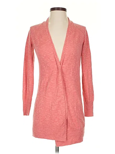 Pre-owned Eileen Fisher Cardigan Sweater In Red