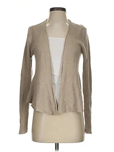 Pre-owned Eileen Fisher Cardigan Sweater In Tan
