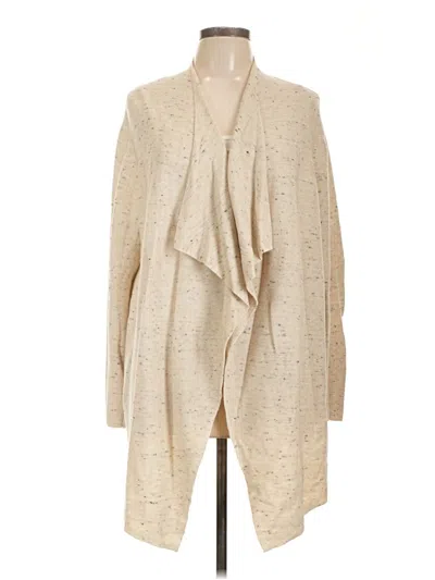 Pre-owned Eileen Fisher Cardigan Sweater In Tan