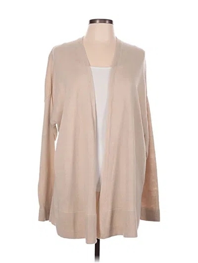 Pre-owned Eileen Fisher Cardigan Sweater In Tan