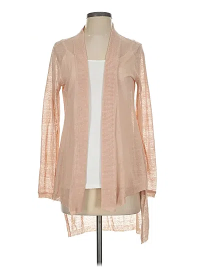 Pre-owned Eileen Fisher Cardigan Sweater In Tan