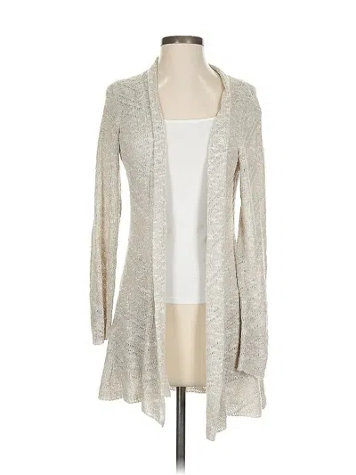 Pre-owned Eileen Fisher Cardigan Sweater In White