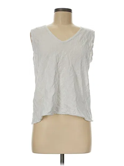 Pre-owned Eileen Fisher Cardigan Sweater In White