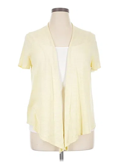 Pre-owned Eileen Fisher Cardigan Sweater In Yellow