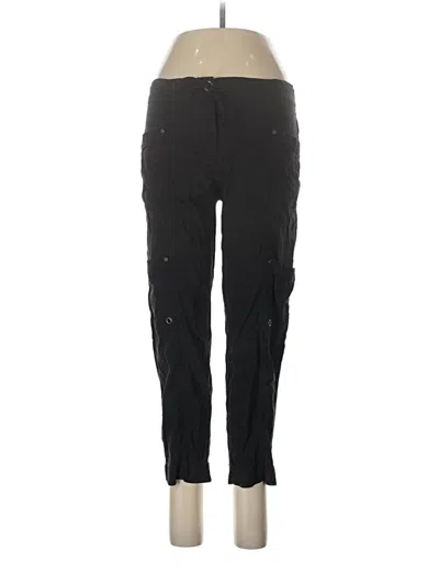 Pre-owned Eileen Fisher Cargo Pants In Black