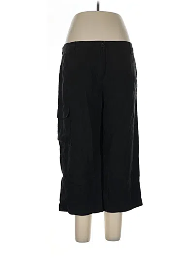 Pre-owned Eileen Fisher Cargo Pants In Black