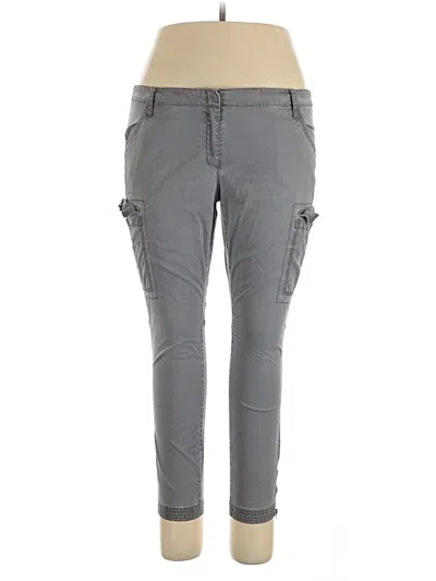 Pre-owned Eileen Fisher Cargo Pants In Gray