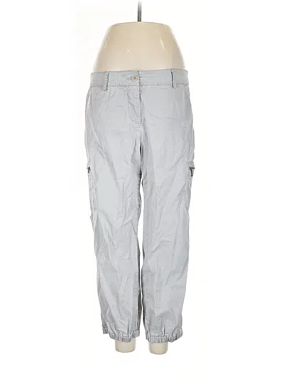 Pre-owned Eileen Fisher Cargo Pants In Gray