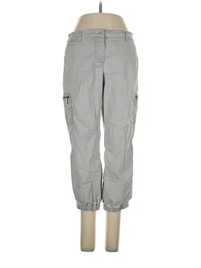 Pre-owned Eileen Fisher Cargo Pants In Gray