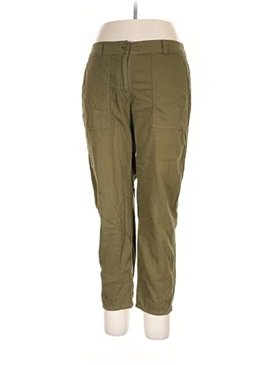 Pre-owned Eileen Fisher Cargo Pants In Green