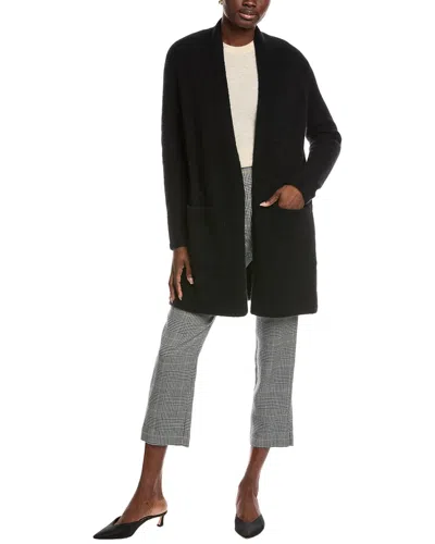 Eileen Fisher Cashmere & Silk-blend Long Cardigan In Black