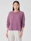 Eileen Fisher Cashmere Silk Bliss Crew Neck Top