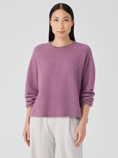 Eileen Fisher Cashmere Silk Bliss Crew Neck Top