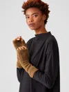 Eileen Fisher Cashmere Silk Bliss Glovelettes In Brown