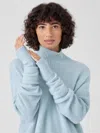 Eileen Fisher Cashmere Silk Bliss Glovelettes In Blue