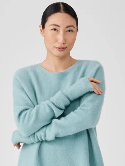 Eileen Fisher Cashmere Silk Bliss Glovelettes In Green