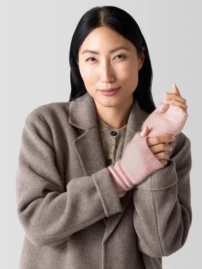 Eileen Fisher Cashmere Silk Bliss Glovelettes In Pink