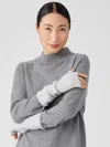 Eileen Fisher Cashmere Silk Bliss Glovelettes In Gray