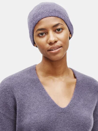 Eileen Fisher Cashmere Silk Bliss Hat In Purple