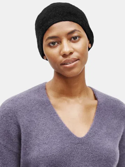 Eileen Fisher Cashmere Silk Bliss Hat In Black