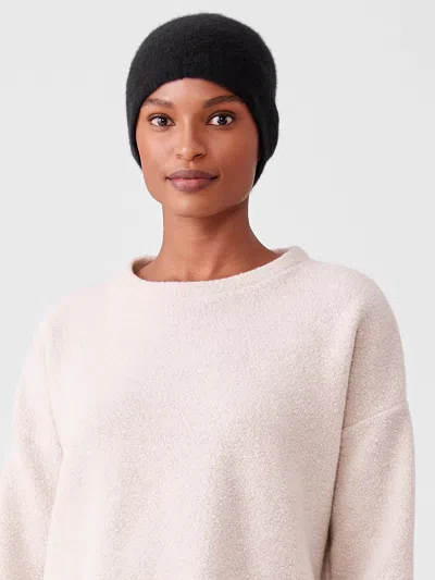 Eileen Fisher Cashmere Silk Bliss Hat In Black
