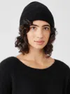 Eileen Fisher Cashmere Silk Bliss Hat In Black