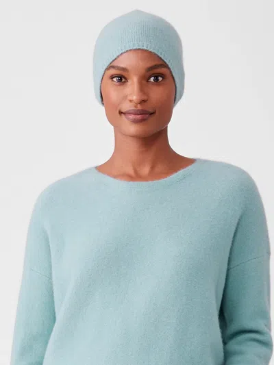Eileen Fisher Cashmere Silk Bliss Hat In Blue