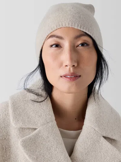 Eileen Fisher Cashmere Silk Bliss Hat In Maple Oat
