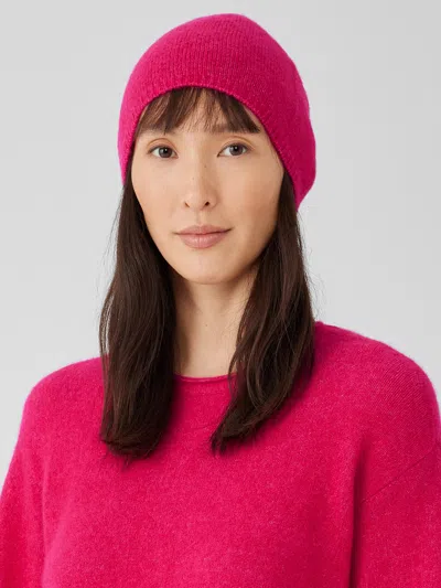Eileen Fisher Cashmere Silk Bliss Hat In Pink
