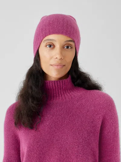 Eileen Fisher Cashmere Silk Bliss Hat In Purple