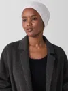 Eileen Fisher Cashmere Silk Bliss Hat In White