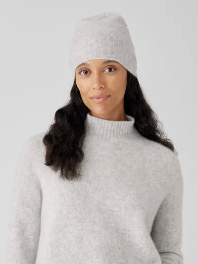 Eileen Fisher Cashmere Silk Bliss Hat In White