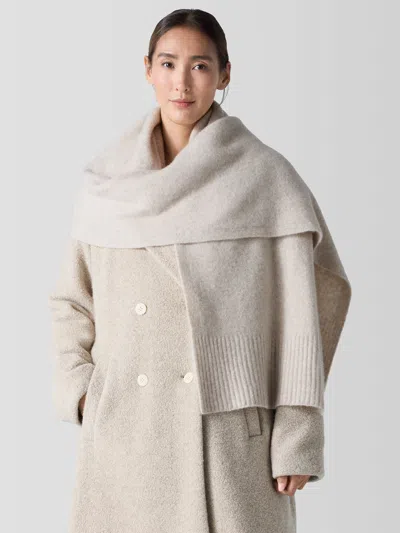 Eileen Fisher Cashmere Silk Bliss Scarf In Neutral