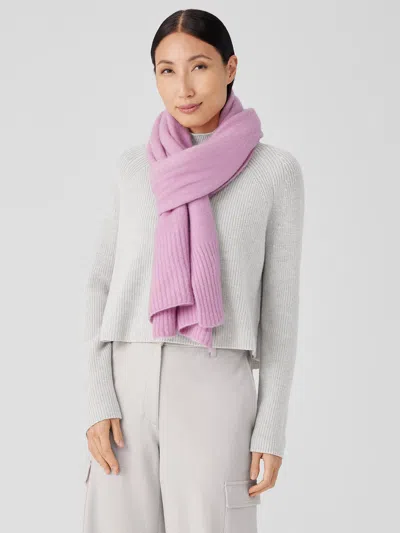 Eileen Fisher Cashmere Silk Bliss Scarf In Pink
