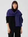 Eileen Fisher Cashmere Silk Bliss Scarf In Blue