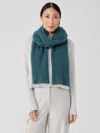Eileen Fisher Cashmere Silk Bliss Scarf In Blue