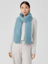 Eileen Fisher Cashmere Silk Bliss Scarf In Blue