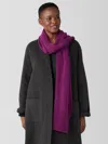 Eileen Fisher Cashmere Silk Bliss Scarf In Purple