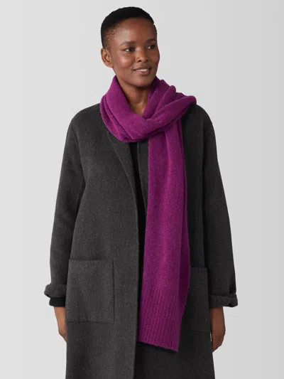 Eileen Fisher Cashmere Silk Bliss Scarf In Purple