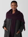 Eileen Fisher Cashmere Silk Bliss Scarf In Burgundy