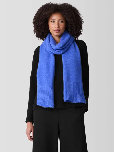 Eileen Fisher Cashmere Silk Bliss Scarf In Blue