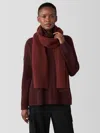 Eileen Fisher Cashmere Silk Bliss Scarf In Burgundy