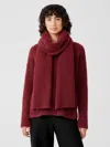 Eileen Fisher Cashmere Silk Bliss Scarf In Burgundy