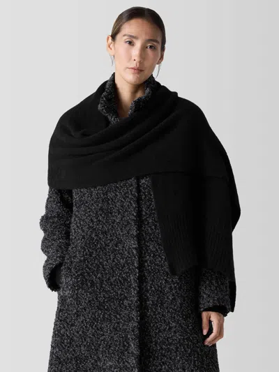 Eileen Fisher Cashmere Silk Bliss Scarf In Gray