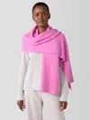 Eileen Fisher Cashmere Silk Bliss Scarf In Pink